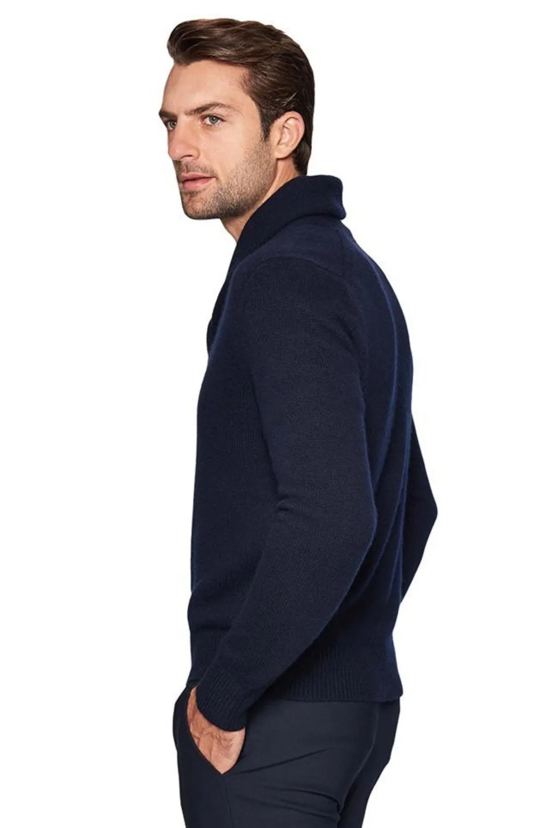 SHAWL COLLAR SWEATER