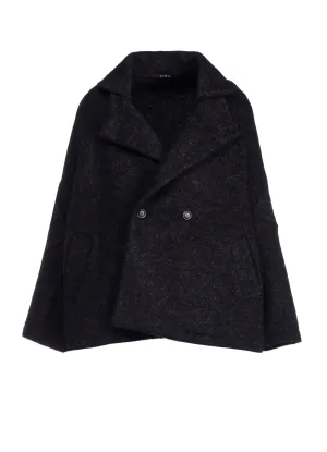 SHEEEP PILE JACKET WITH DOUBLE FRONT BOTTUN