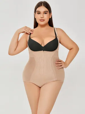 Sheer Mesh Slim Body Shaper Plus Size