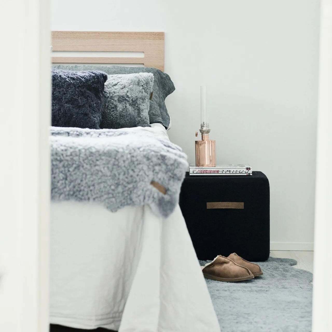 SHEPHERD | WOOL CUBE POUFFE | EX DISPLAY