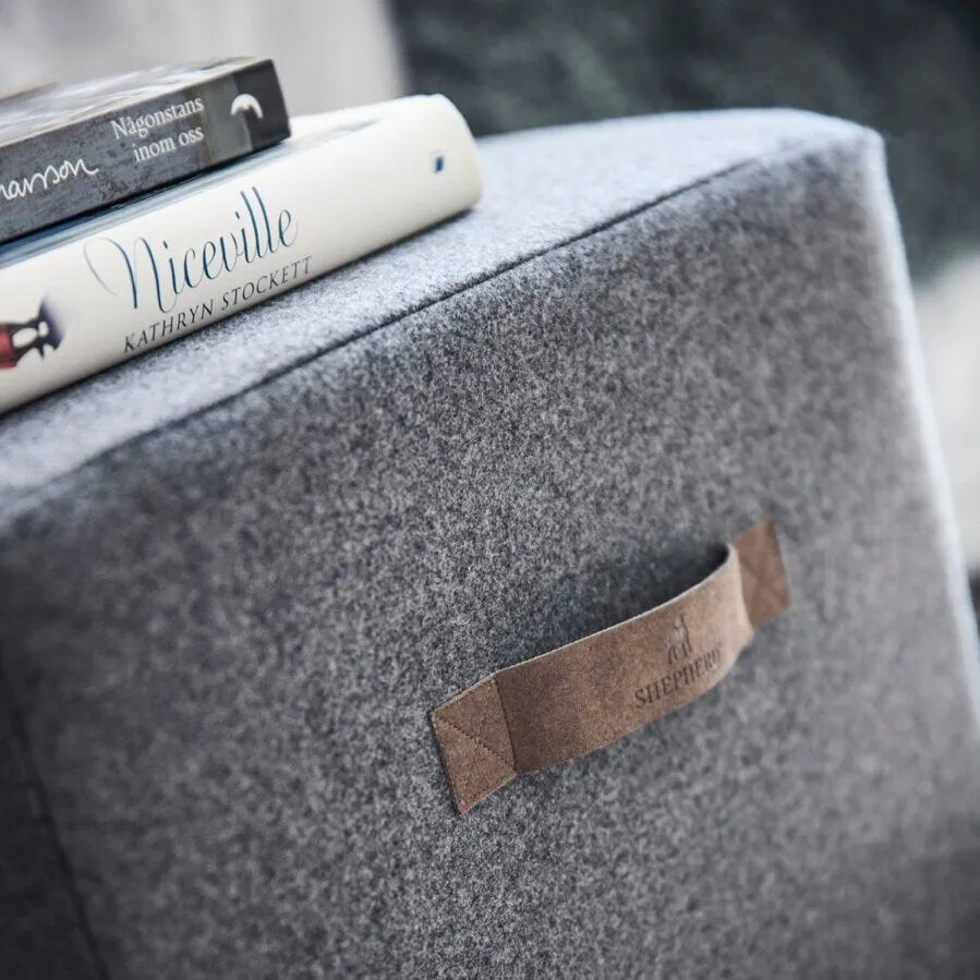 SHEPHERD | WOOL CUBE POUFFE | EX DISPLAY