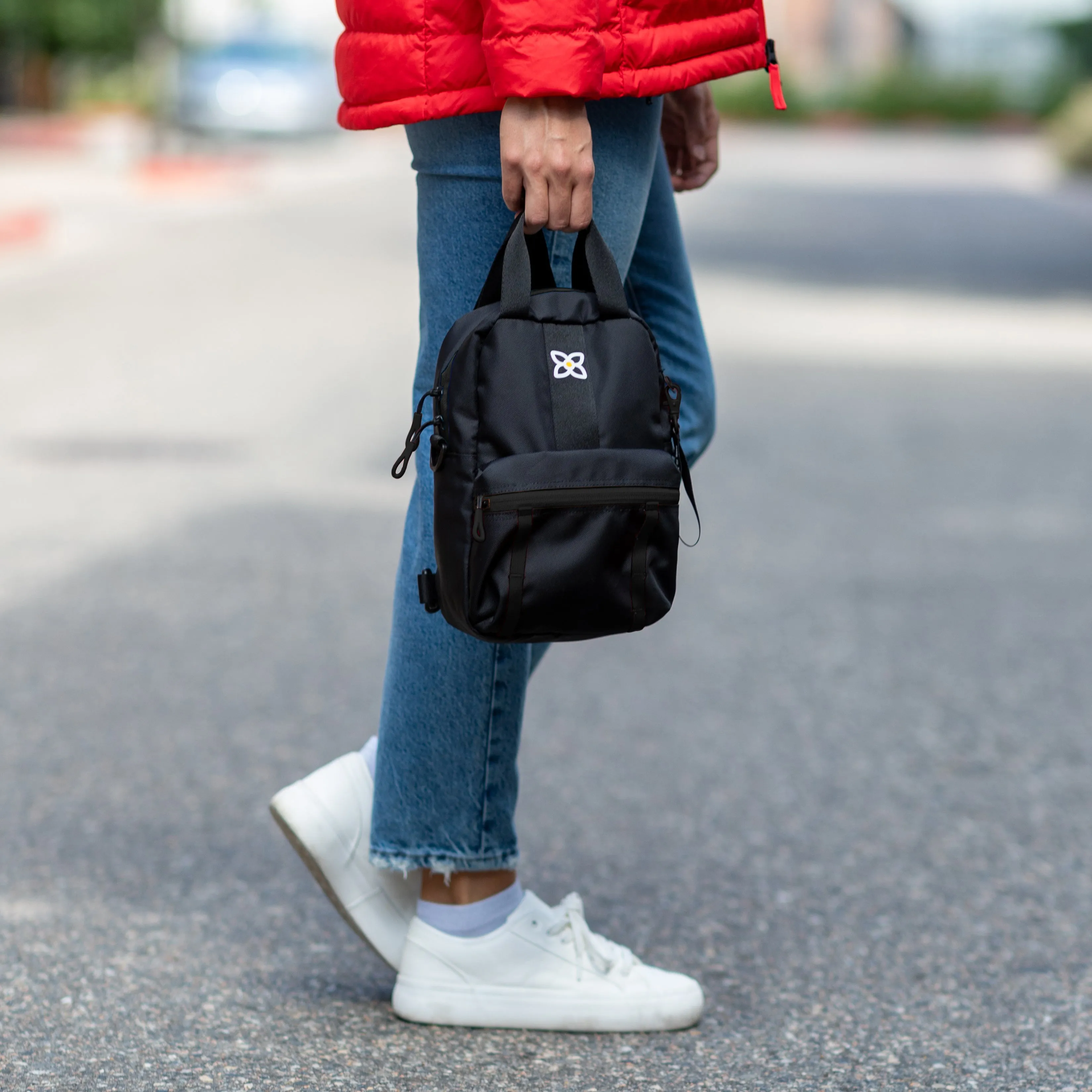 Sherpani Logan Mini Backpack/ Crossbody raven