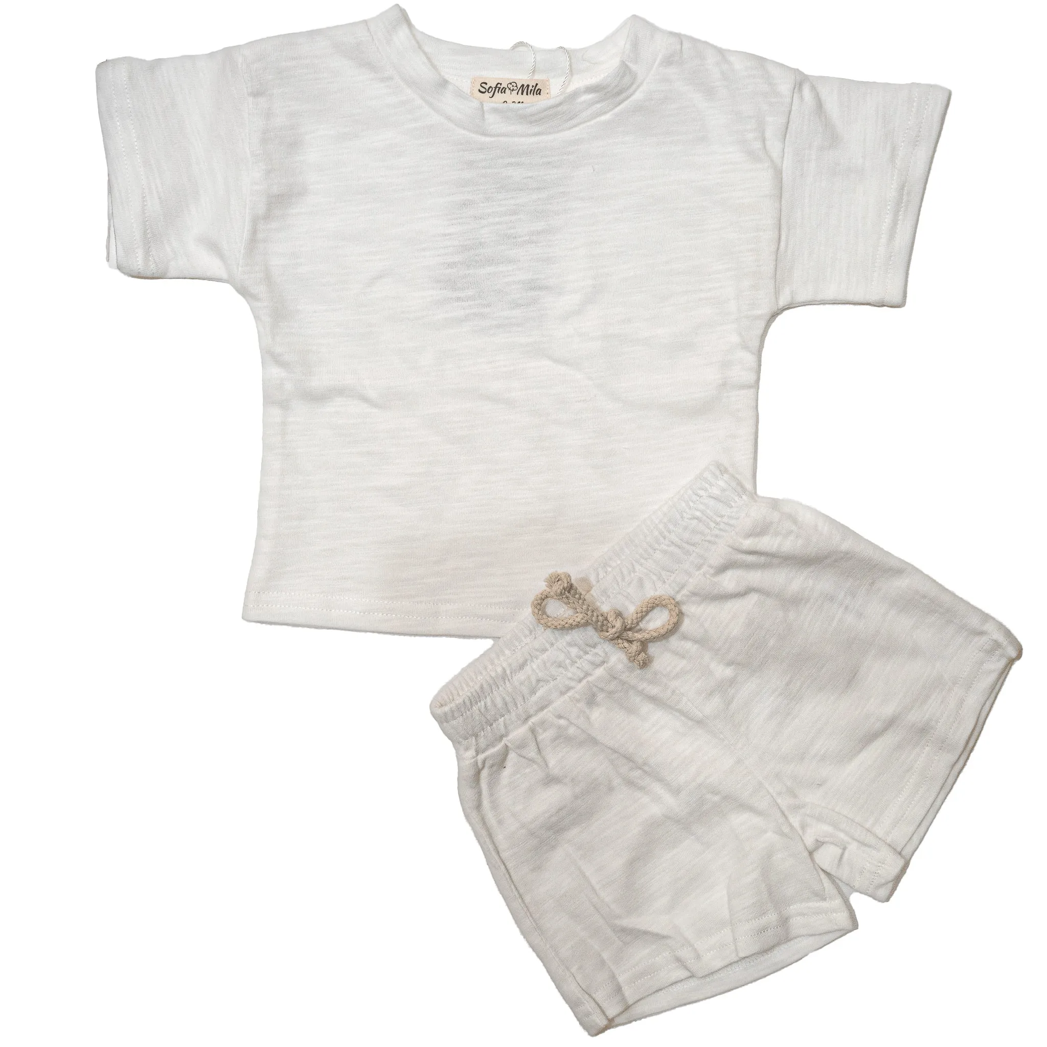 Shirts & Shorts Set with Stripes for Kids