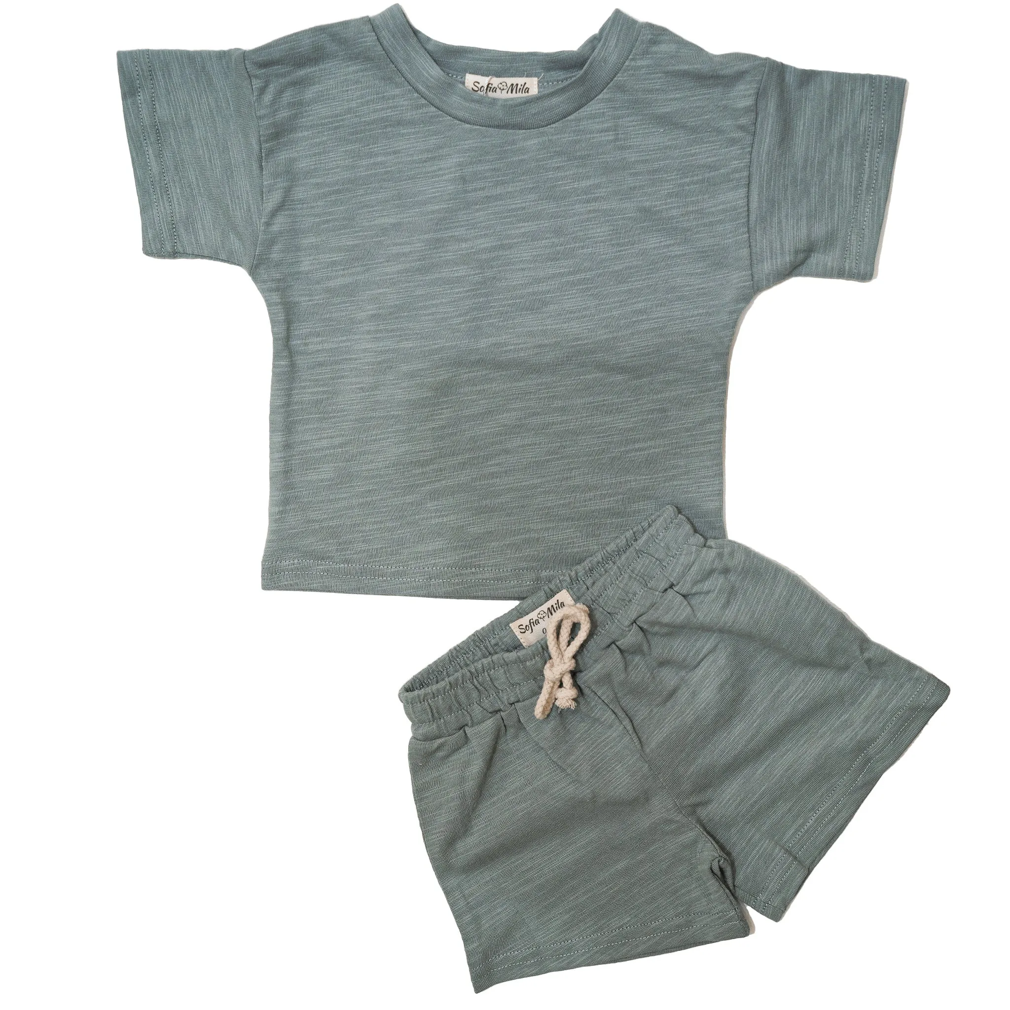 Shirts & Shorts Set with Stripes for Kids