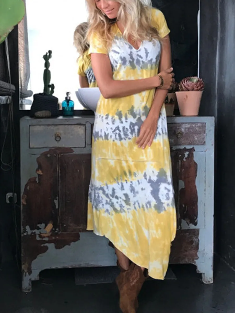 Short Sleeve Casual Dress