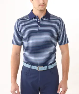 Signature 100% Mercerized Cotton Robson Stripe Polo Shirt