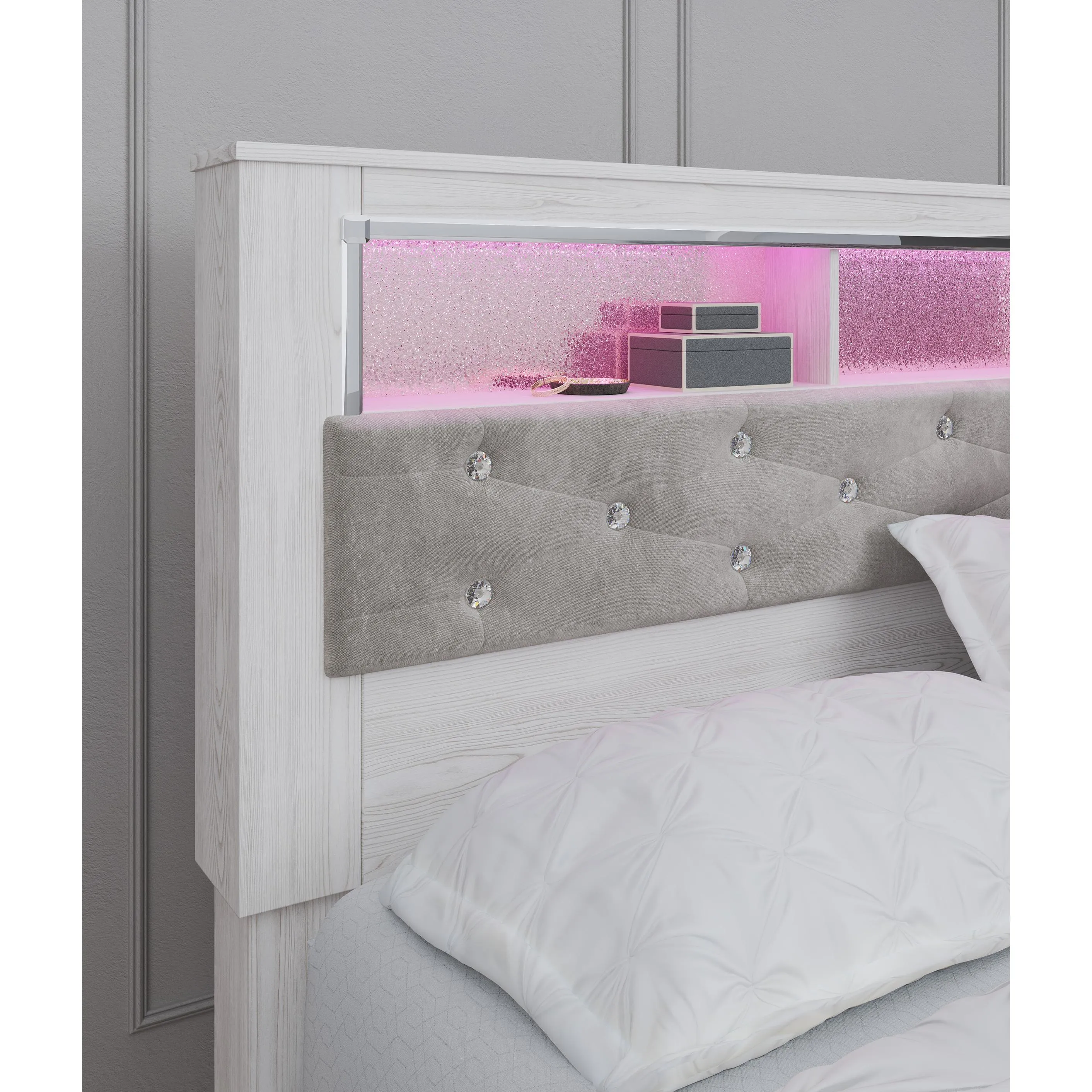 Signature Design by Ashley Altyra Queen Bookcase Bed B2640-65/B2640-54/B2640-96