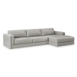 Signature Design by Ashley Amiata Leather Match 2 pc Sectional 5740466/5740417