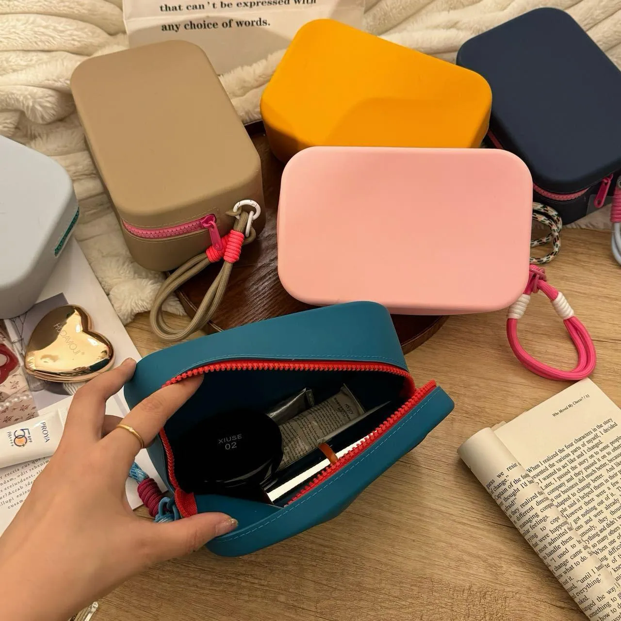 Silicone Cosmetic Bag Large Capacity Waterproof