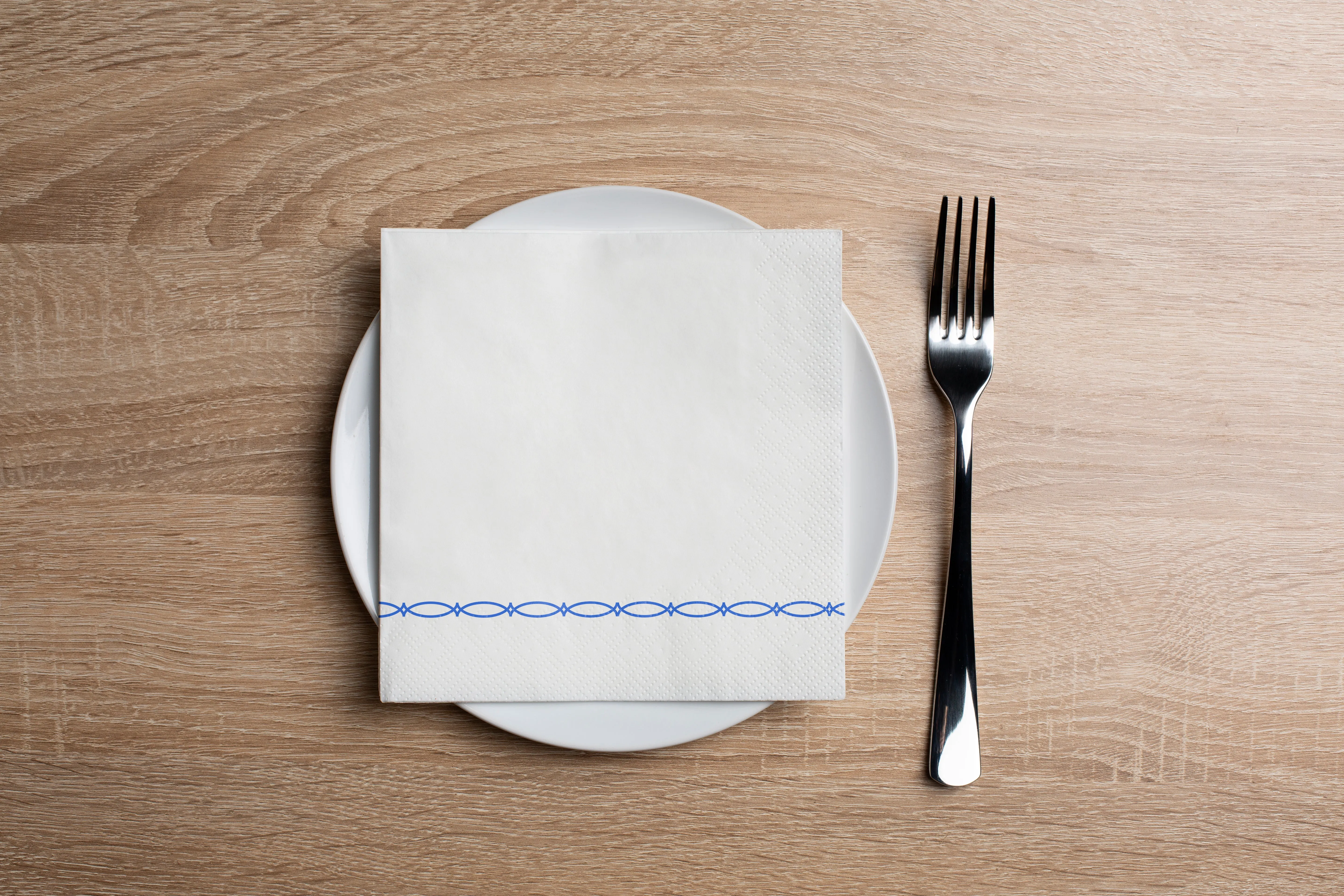 Simple Barb Cobalt Cocktail Napkin