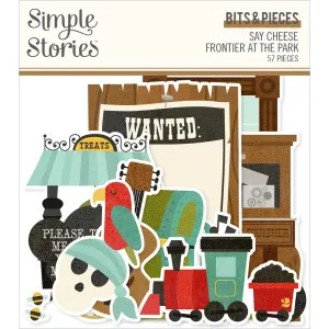 Simple Stories Say Cheese Frontier At The Park Bits & Pieces Die-Cuts 57 Pack*