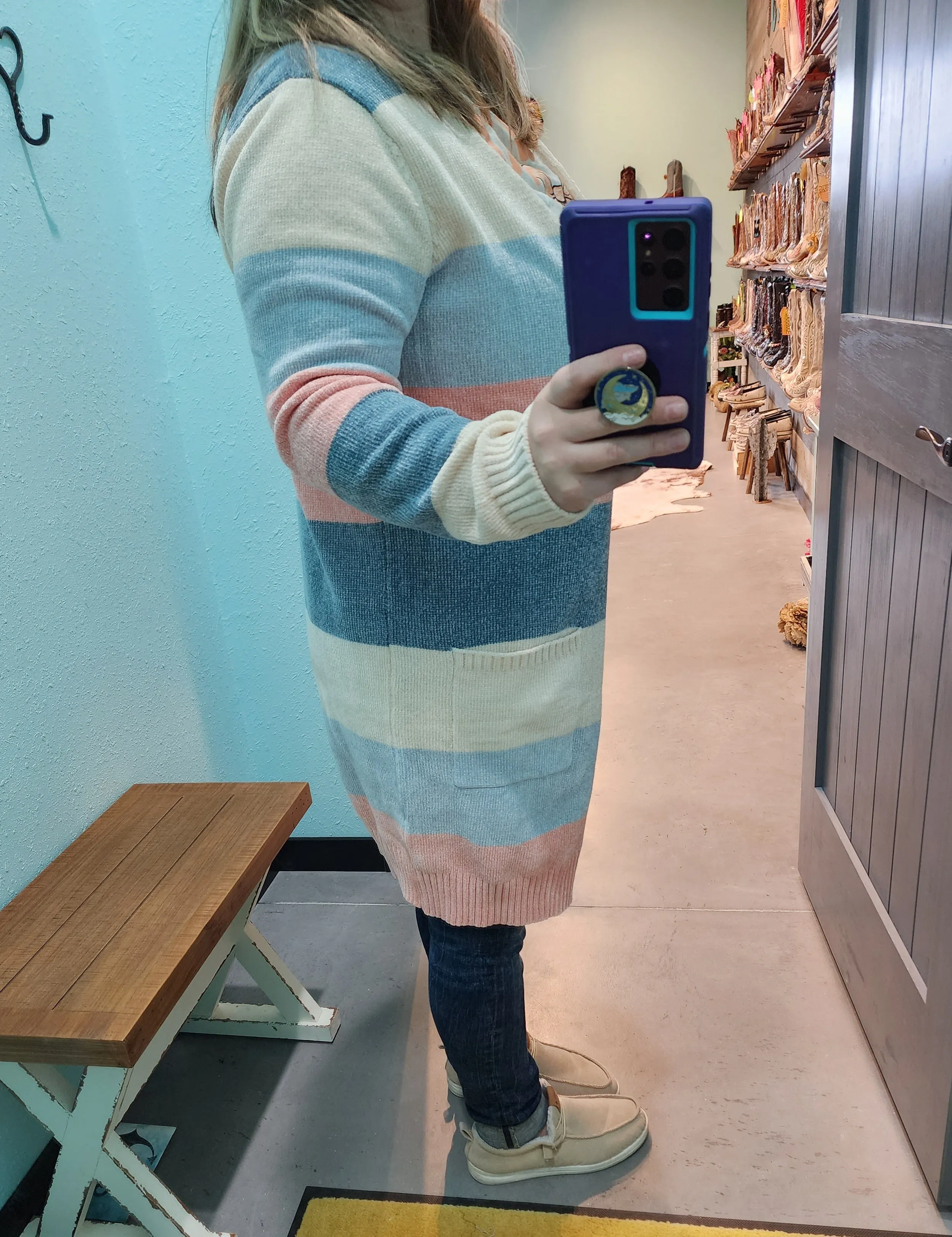 Simply southern striped cardigan