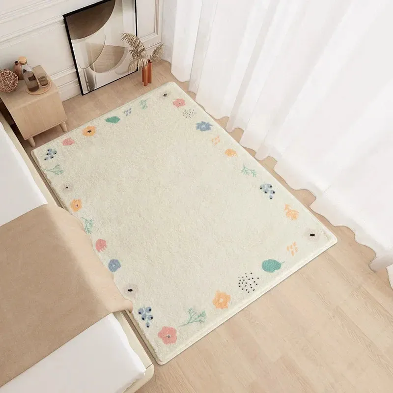 SINOTAO  -  Fluffy Soft Luxurious Carpet Girl Bedside Thickened Bedroom Nonslip Carpets Bedside Sofa Coffee Table Waterproof Antifouling Rug