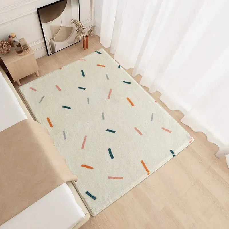 SINOTAO  -  Fluffy Soft Luxurious Carpet Girl Bedside Thickened Bedroom Nonslip Carpets Bedside Sofa Coffee Table Waterproof Antifouling Rug