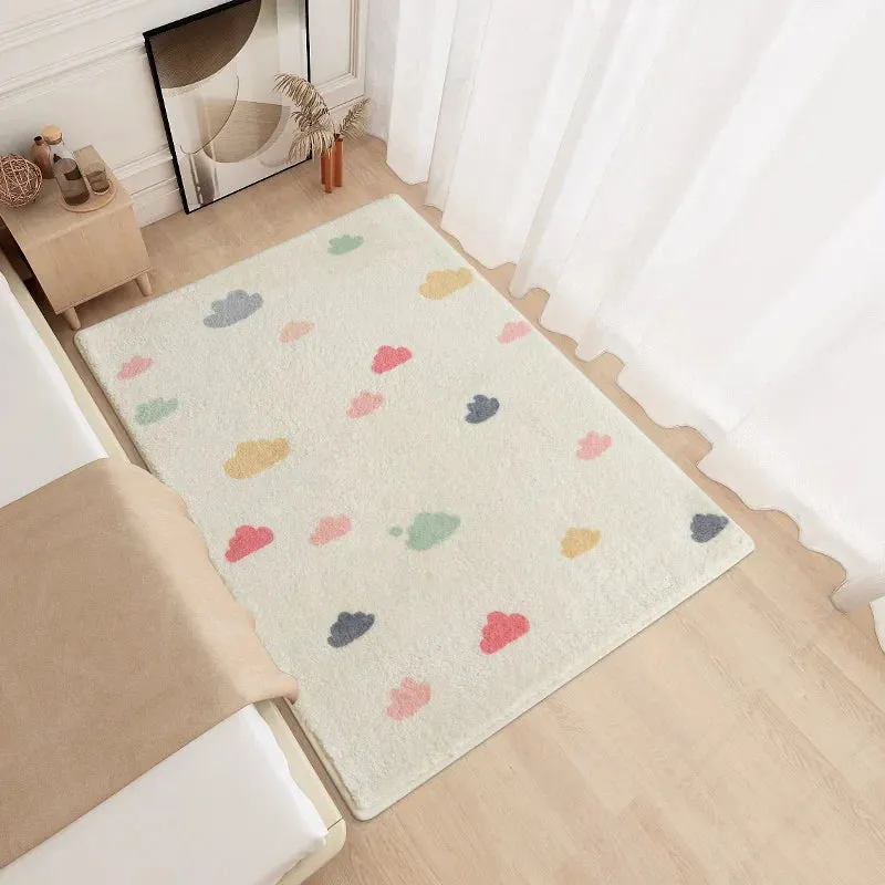 SINOTAO  -  Fluffy Soft Luxurious Carpet Girl Bedside Thickened Bedroom Nonslip Carpets Bedside Sofa Coffee Table Waterproof Antifouling Rug