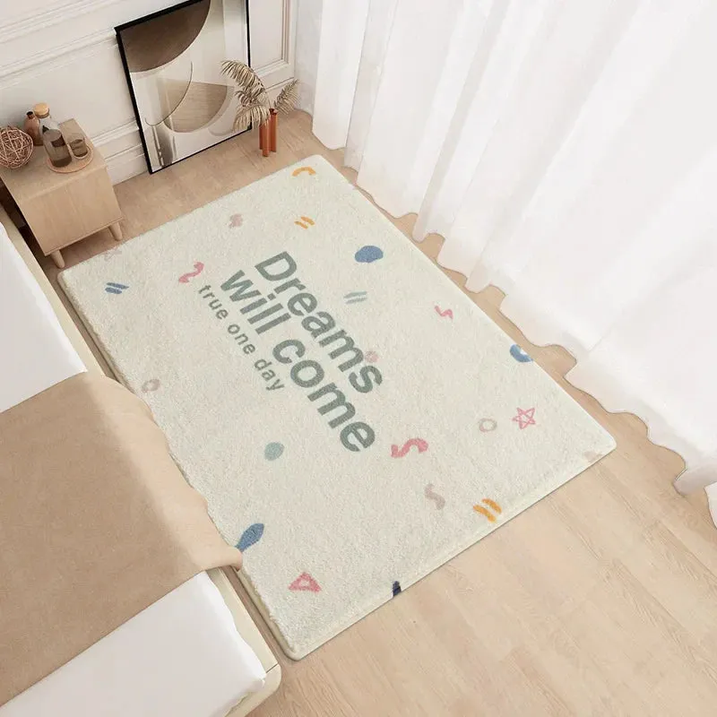 SINOTAO  -  Fluffy Soft Luxurious Carpet Girl Bedside Thickened Bedroom Nonslip Carpets Bedside Sofa Coffee Table Waterproof Antifouling Rug
