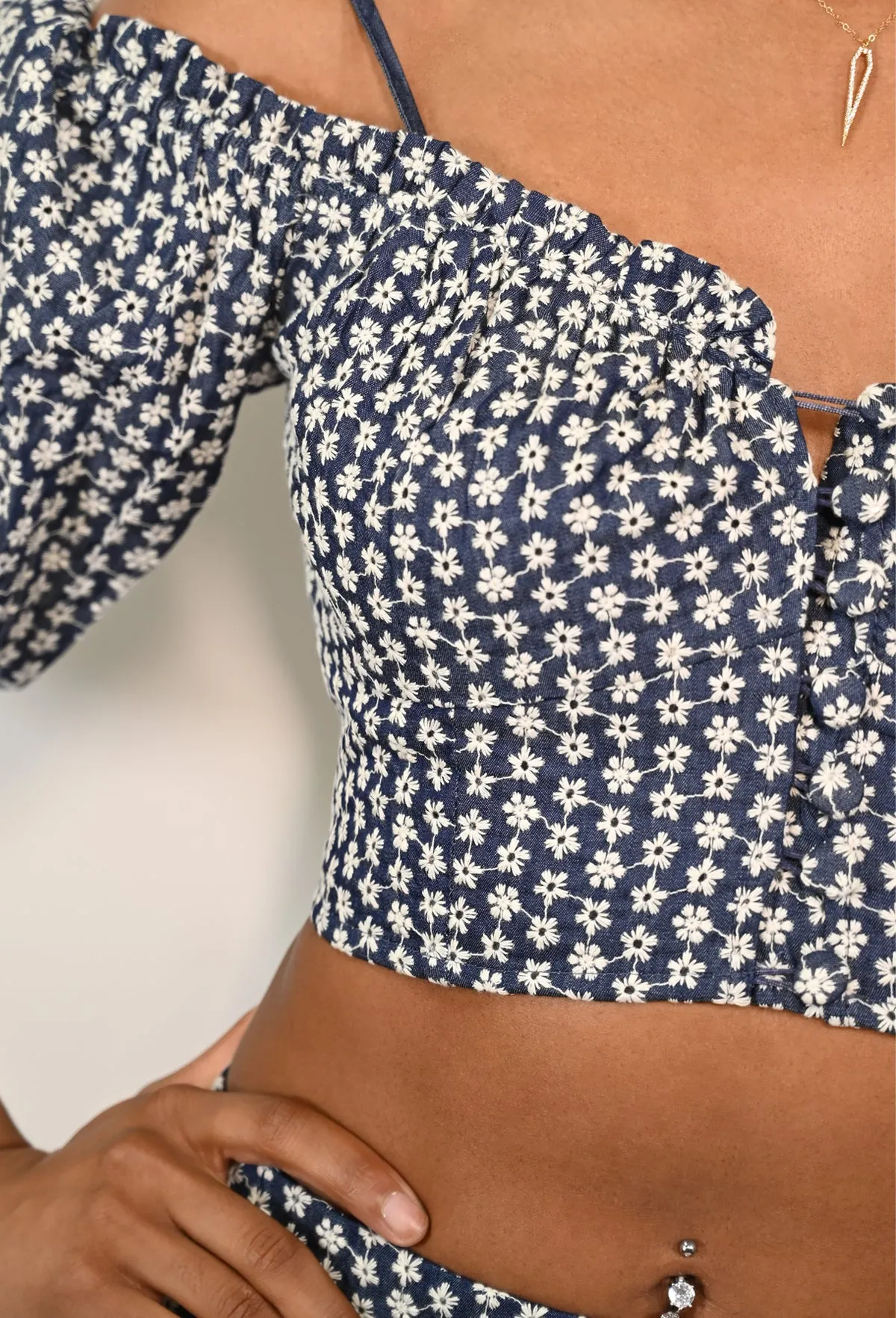 SIVAN DENIM BLOUSE