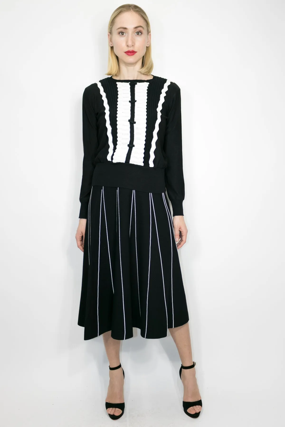 SK1083 SWEATER (BLK, NAVY)