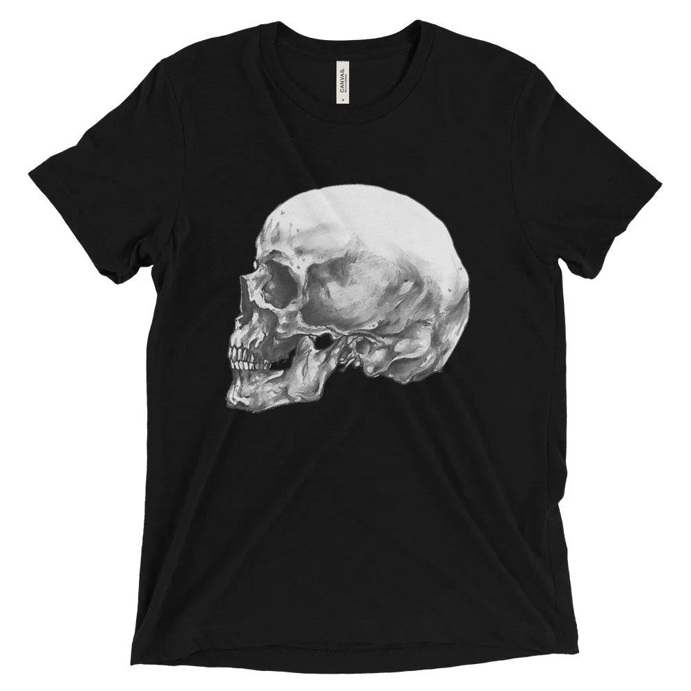 Skull Profile Short Sleeve T-Shirt Illustrated by Robert Bowen
