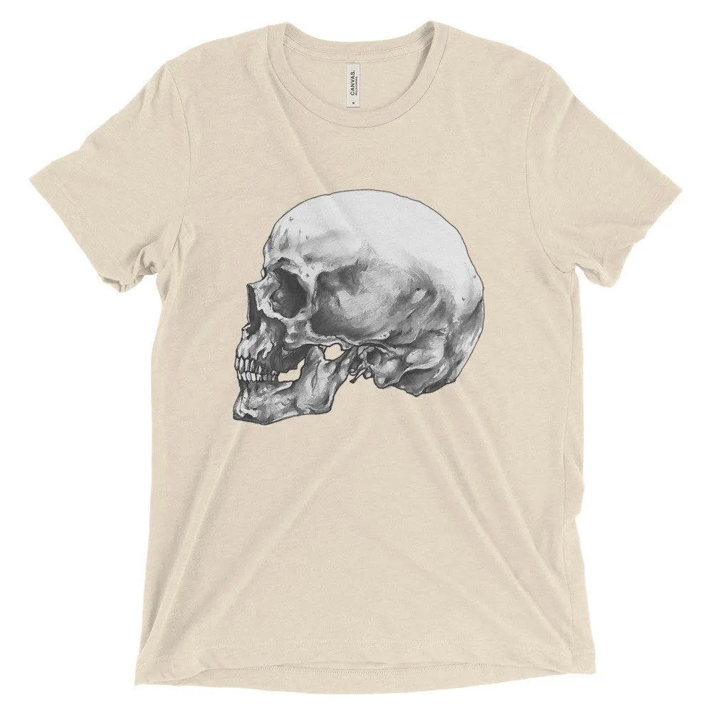 Skull Profile Short Sleeve T-Shirt Illustrated by Robert Bowen