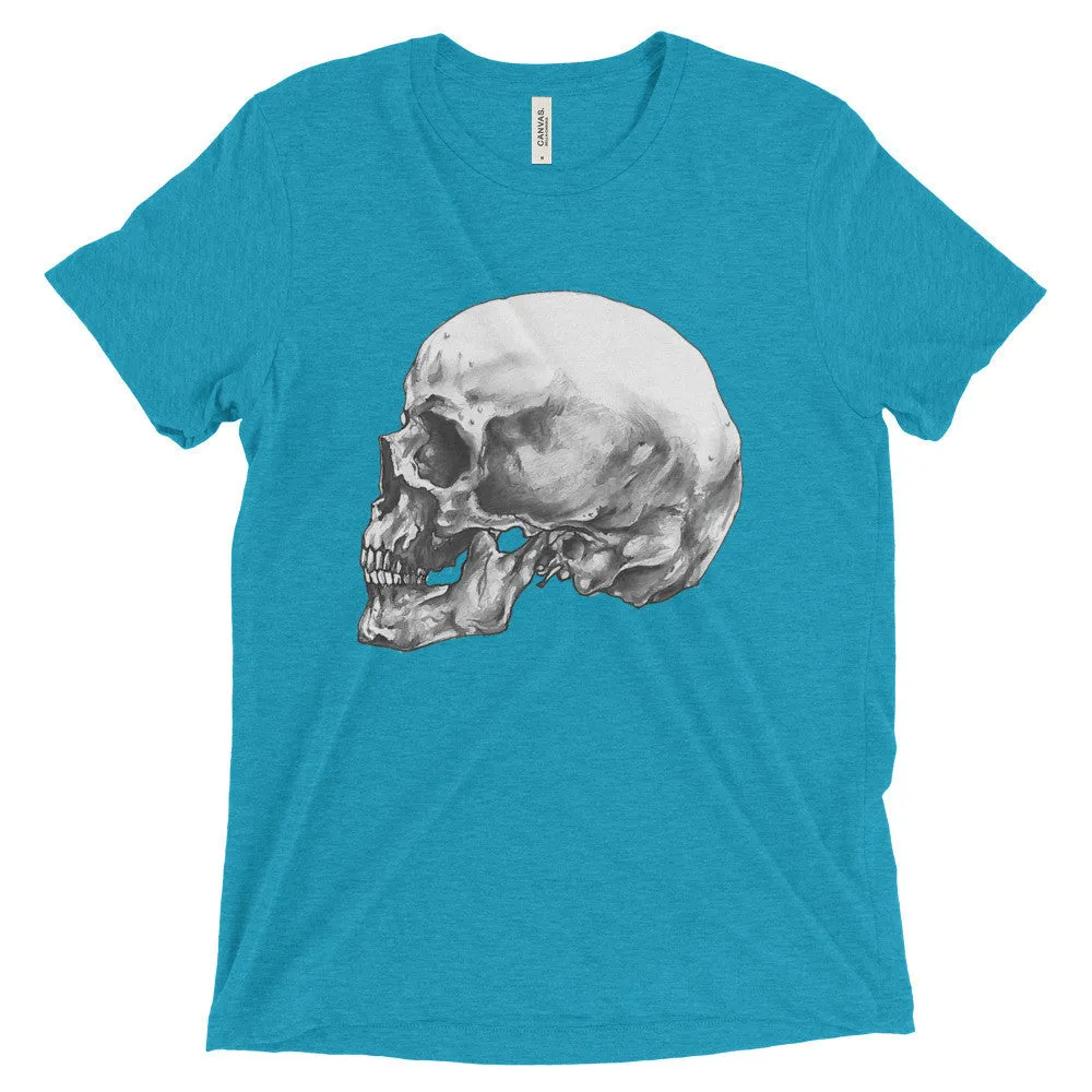 Skull Profile Short Sleeve T-Shirt Illustrated by Robert Bowen