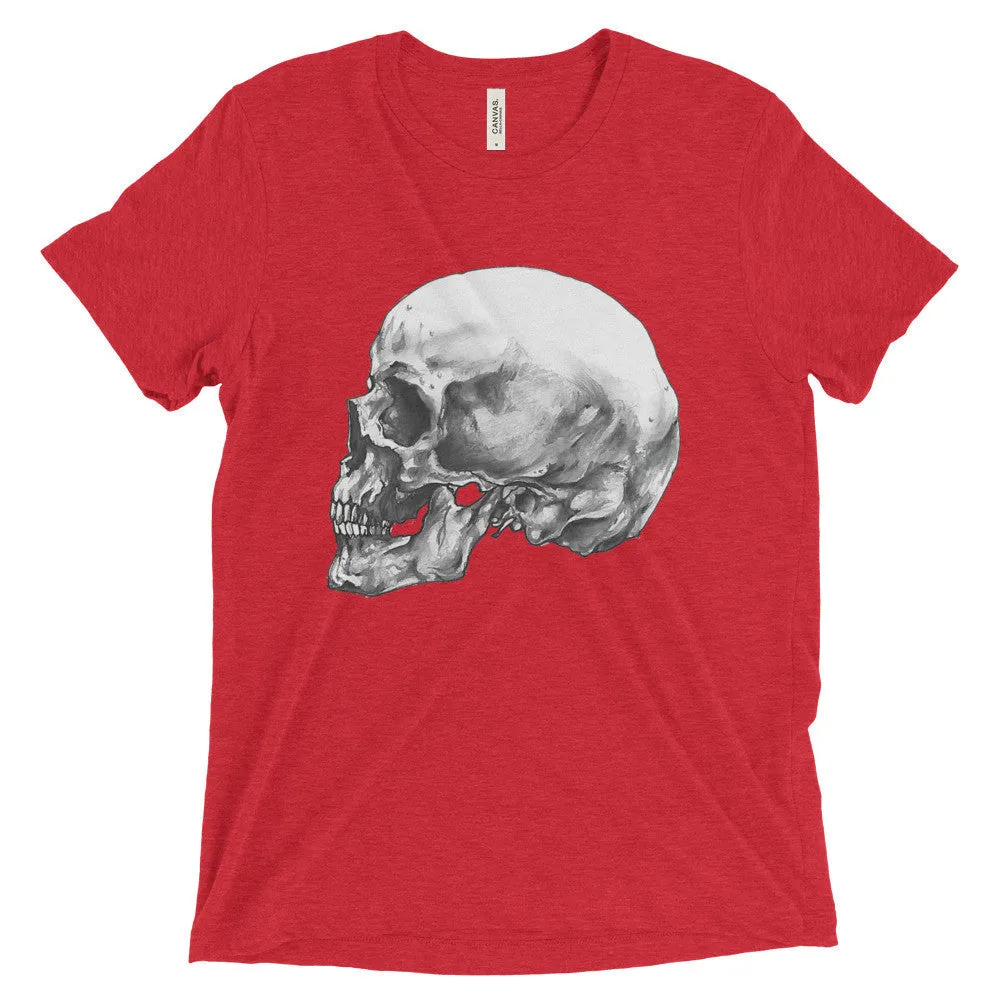 Skull Profile Short Sleeve T-Shirt Illustrated by Robert Bowen