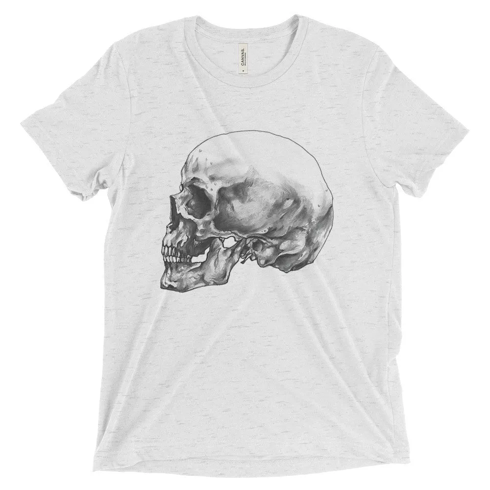 Skull Profile Short Sleeve T-Shirt Illustrated by Robert Bowen