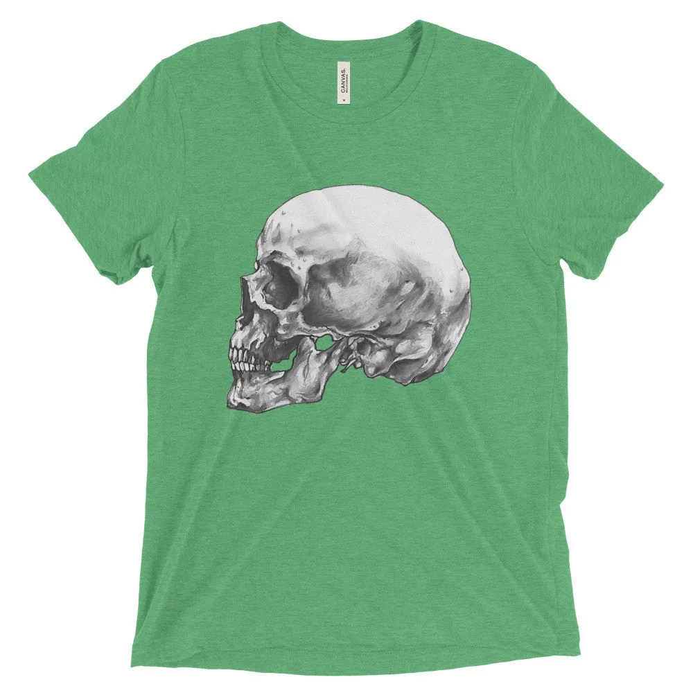 Skull Profile Short Sleeve T-Shirt Illustrated by Robert Bowen