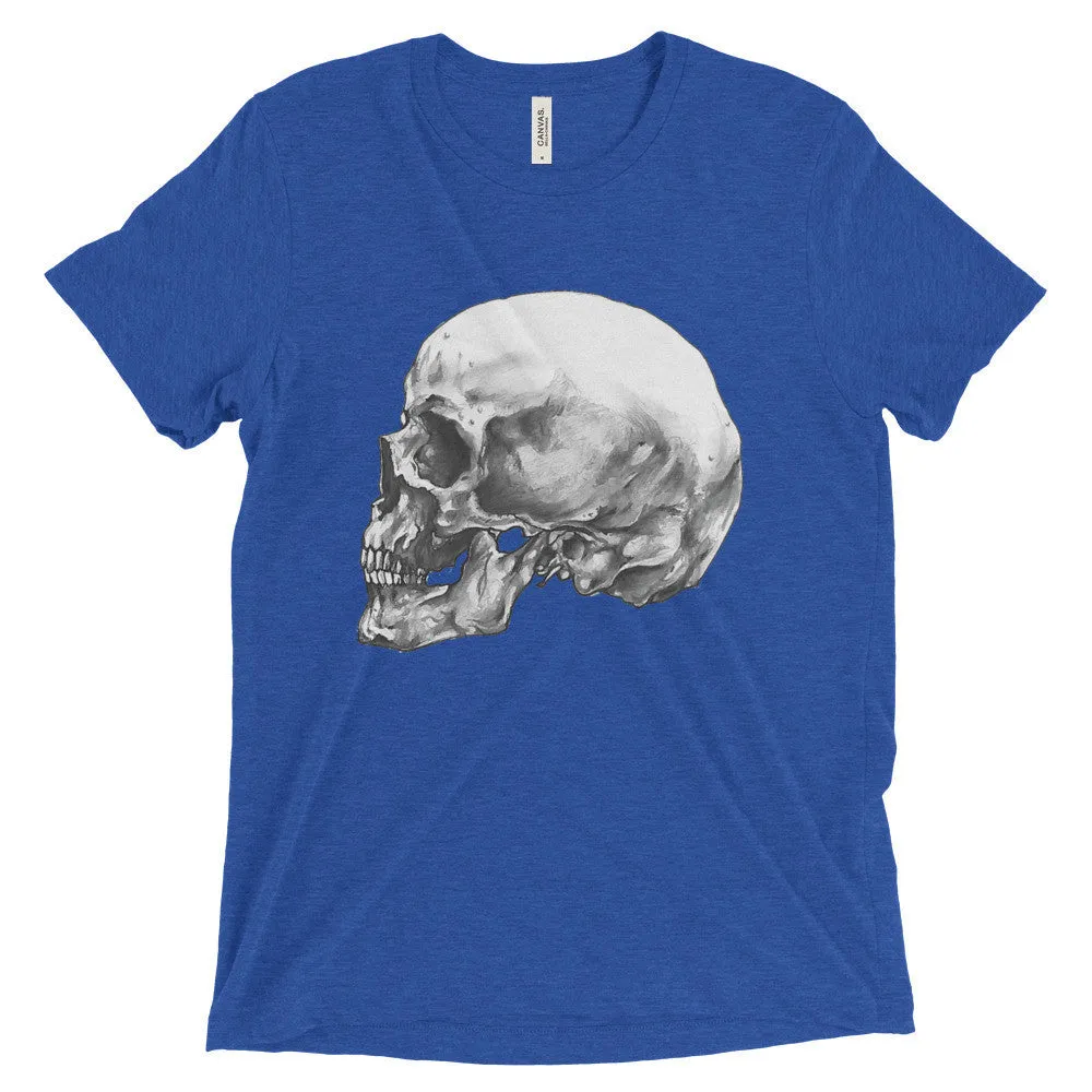 Skull Profile Short Sleeve T-Shirt Illustrated by Robert Bowen