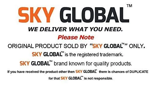 SKY GLOBAL Women's Gerogette Saree with Unstitched Blouse (Multi Coloured_Saree_2190)