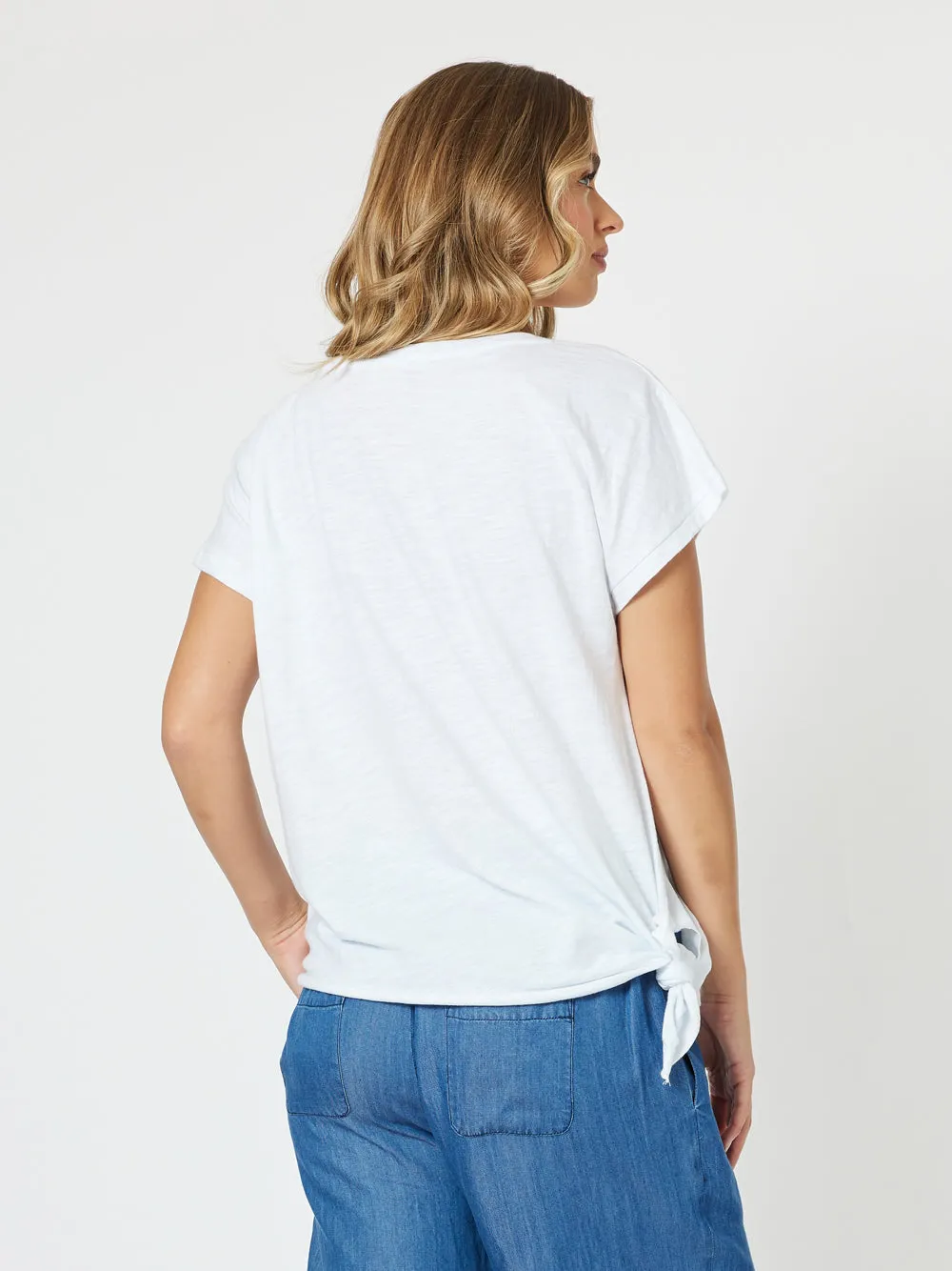 Skyla Star Top - White
