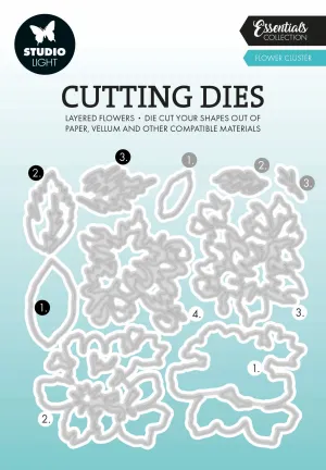 SL Cutting Dies Layered - Flower Cluster Essentials 10 PC