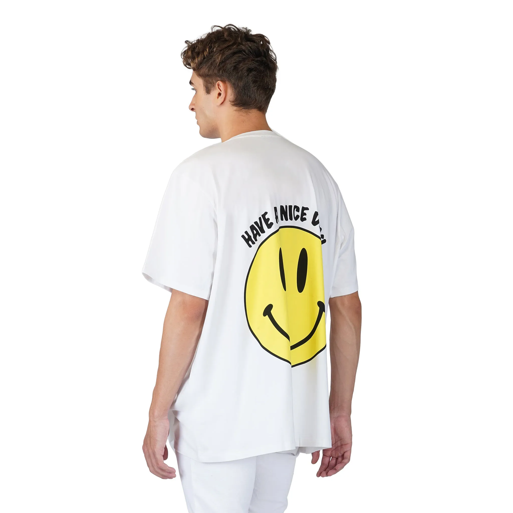 SLAY. Men's Have a Nice Day Oversized Drop Shoulder T shirt
