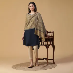Sleek Striped Woolen Wrap Shawl