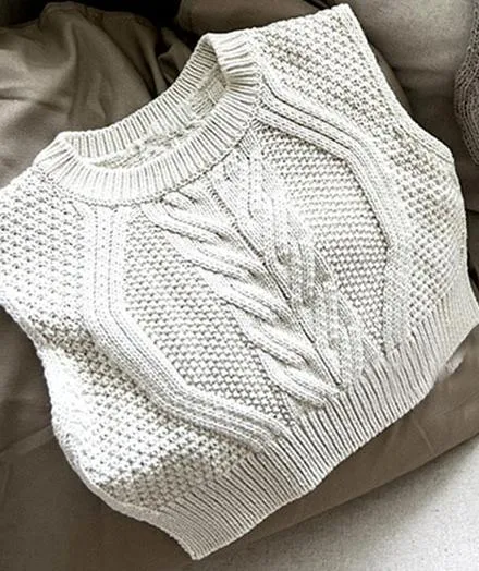 Sleeveless Knit Vest Sweater