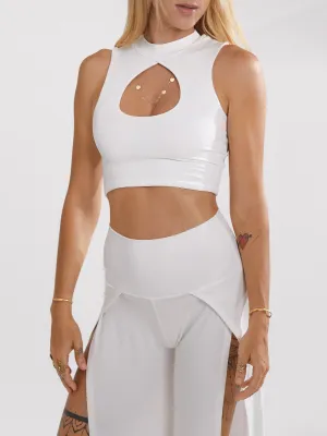 Sleeveless Sekhmet Top - Ivory