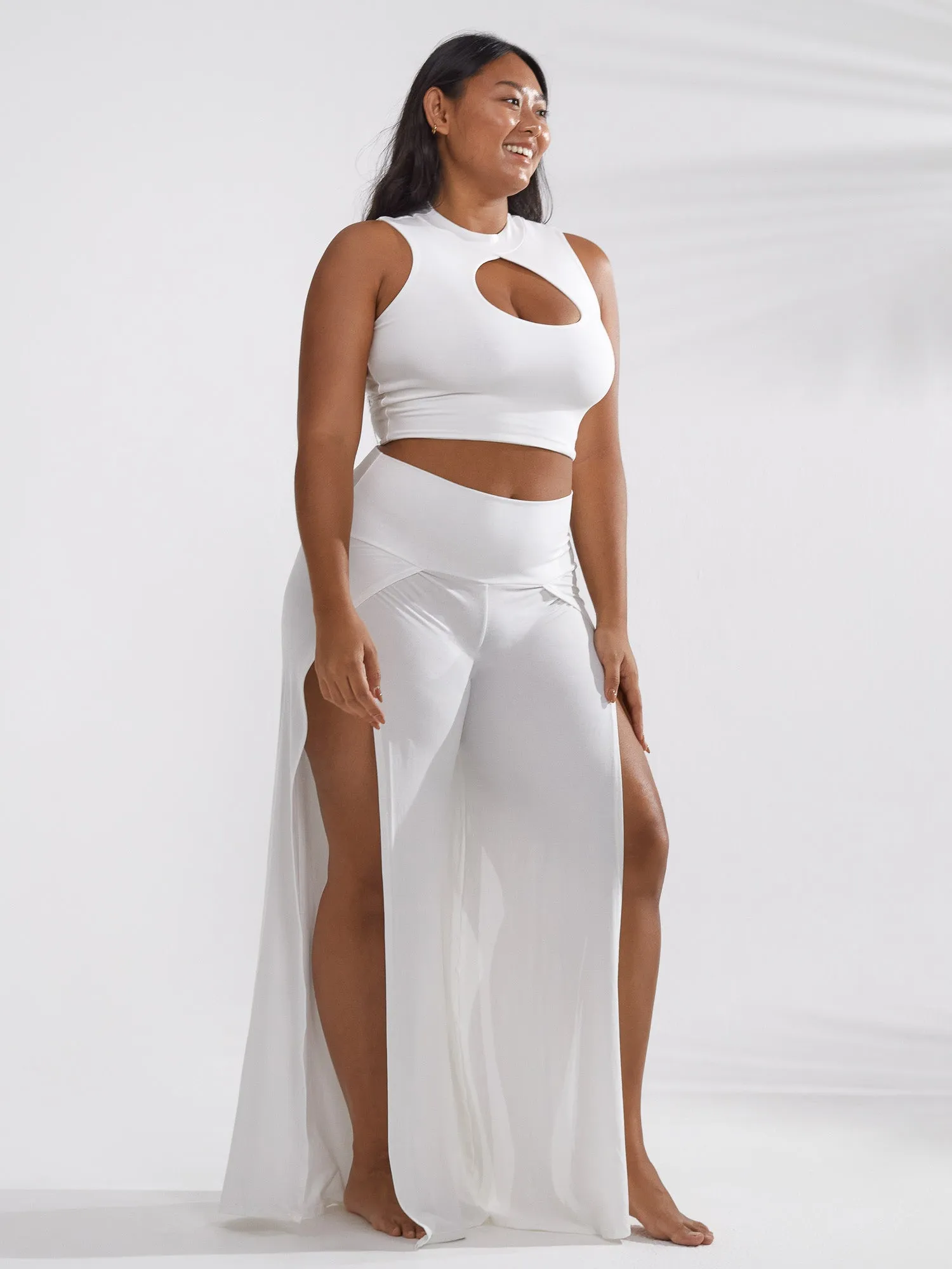 Sleeveless Sekhmet Top - Ivory