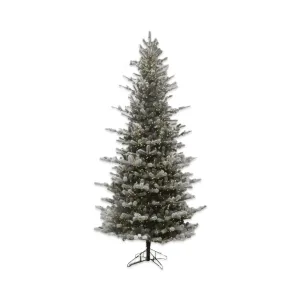 Slender Snowy Rocky Mountain Spruce With Cones LED Christmas Tree