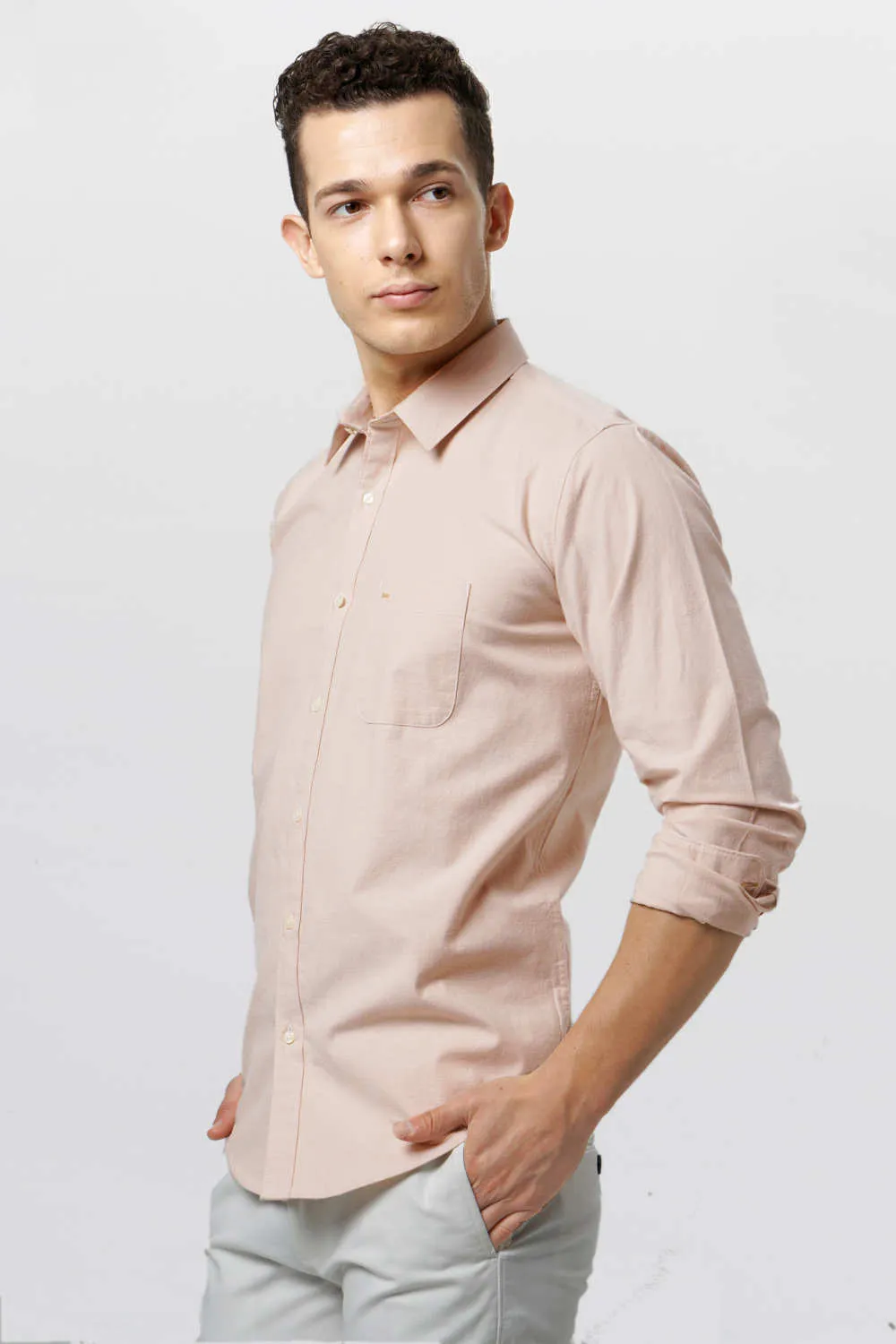 Slim Fit Chambray Shirt