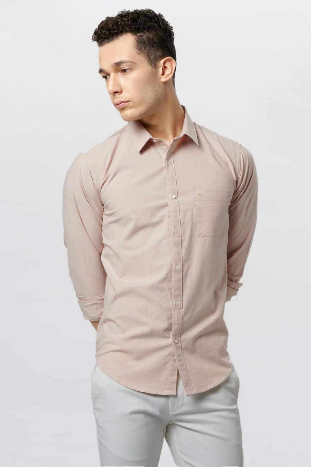 Slim Fit Chambray Shirt