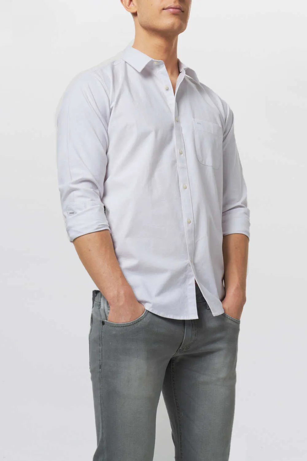Slim Fit Chambray Shirt