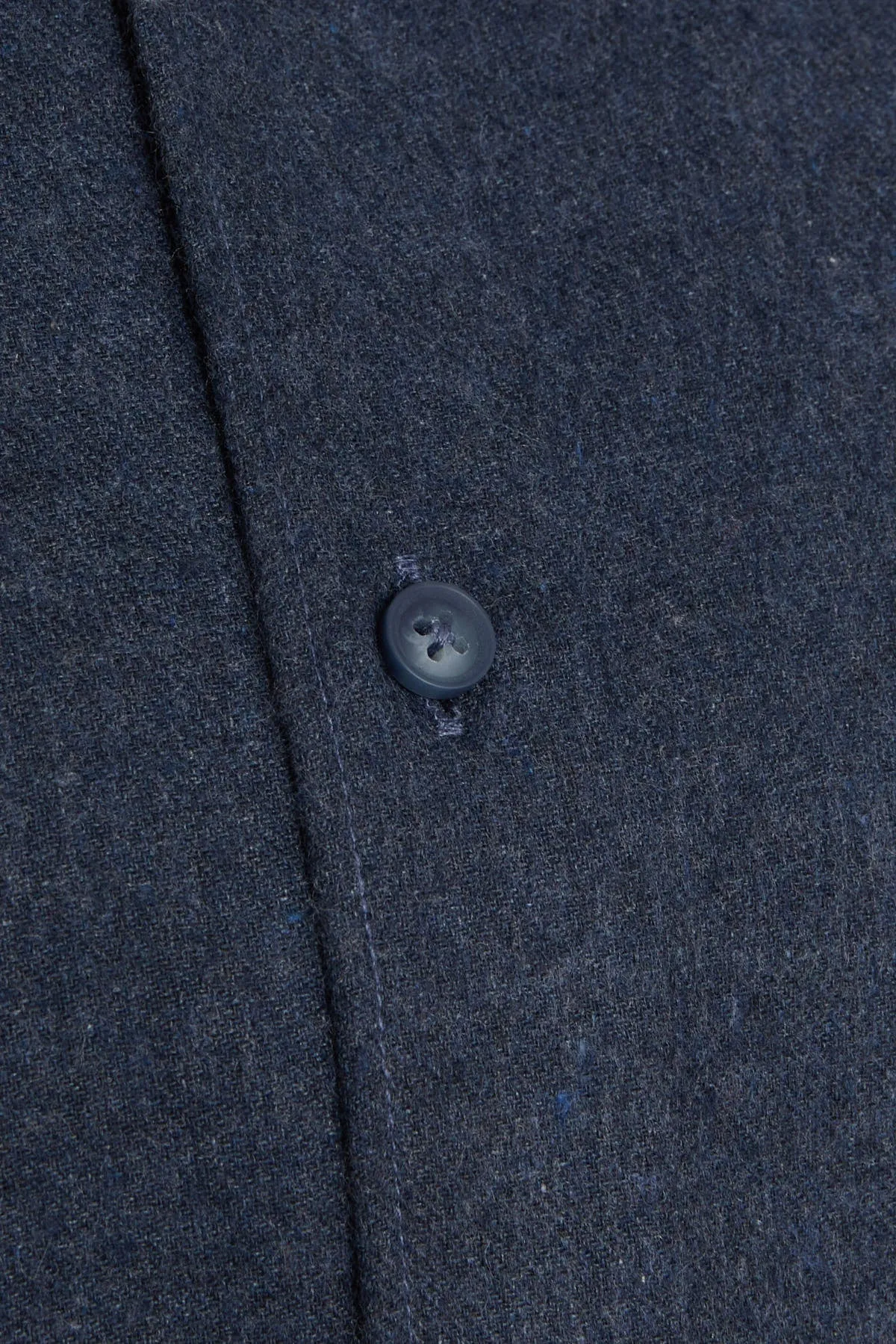 Slim Fit Long Sleeve Cotton Blend Navy Casual Shirt