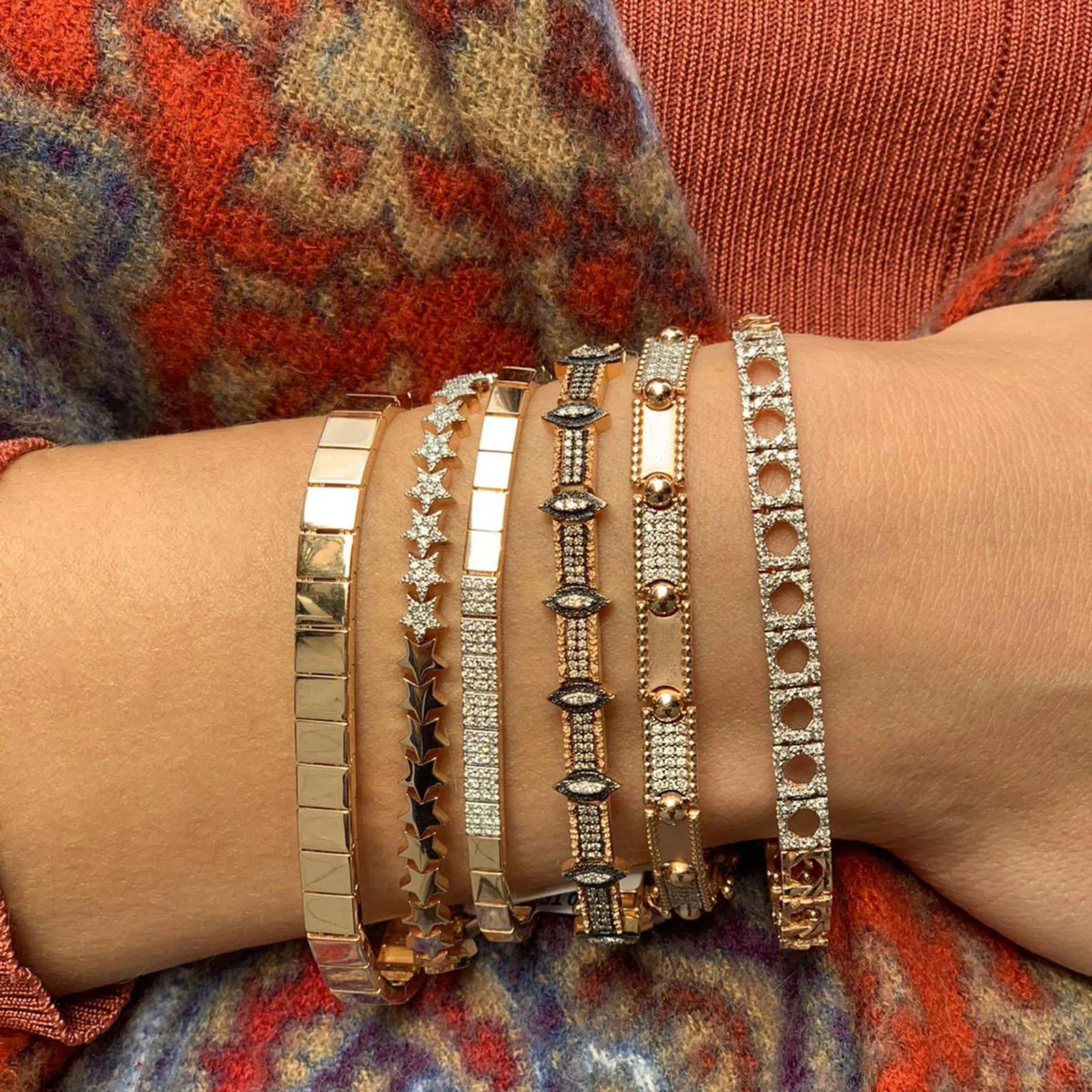 Slim Square Link Bracelet