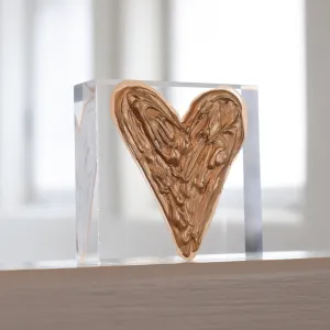 Small Acrylic Block-Heart