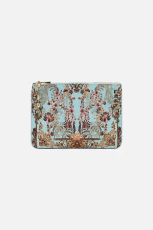 SMALL CANVAS CLUTCH ADIEU YESTERDAY