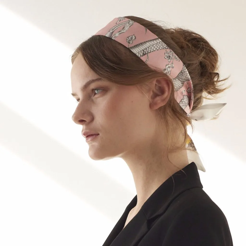 Snake Silk Ribbon Scarf