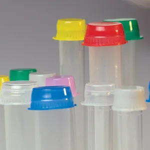 Snap Caps with Two Thumb Tabs - For 13mm Tubes, Vacuum and Test Tubes