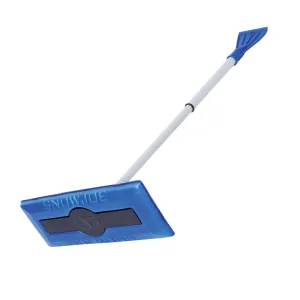 Snow Joe SJBLZD-GO 2-In-1 Telescoping Snow Broom   Ice Scraper | 18" x 6" Foam Head | No-Scratch Foam Head, Closed Cell Foam for No Water Absorption