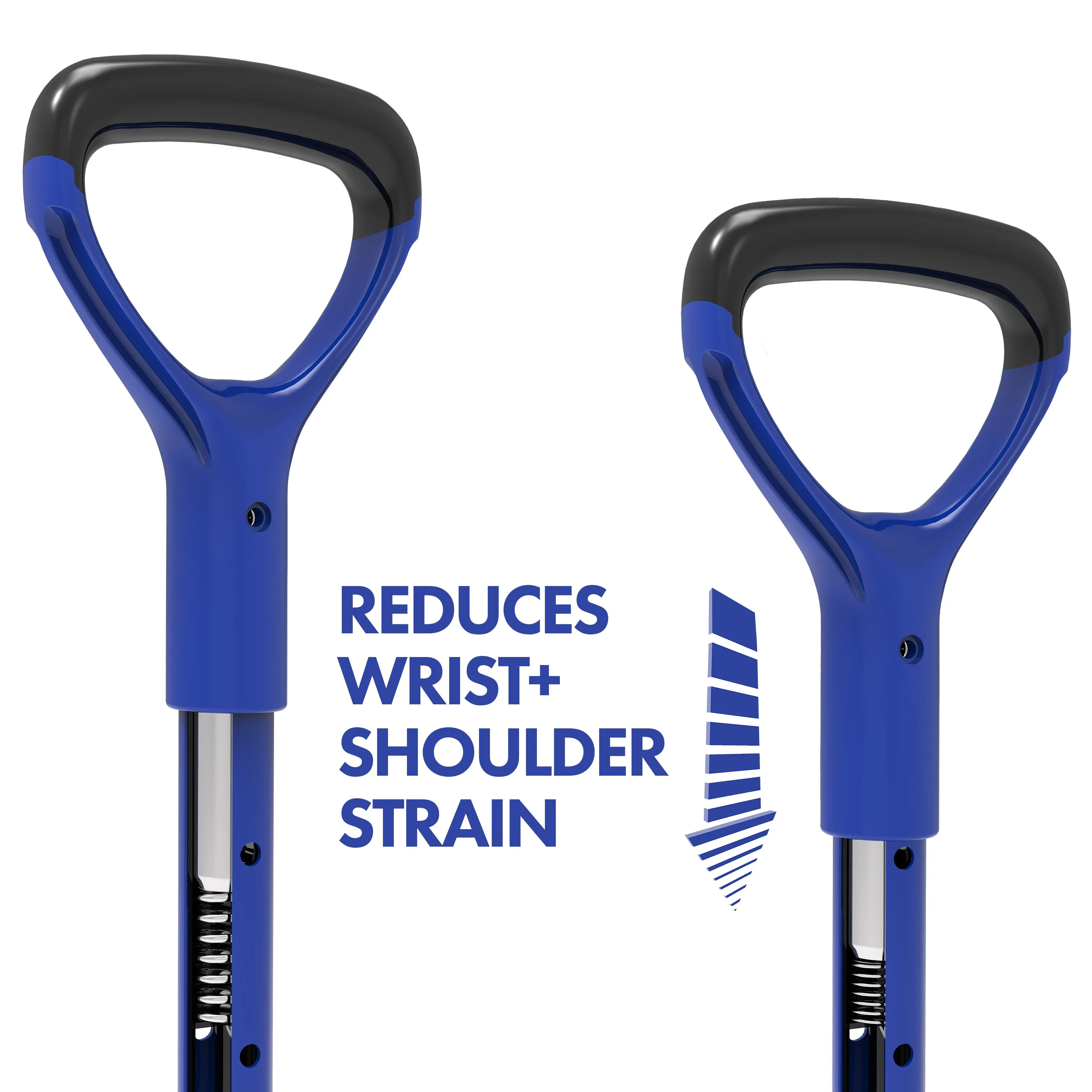 Snow Joe SJEG700 Spring-Loaded Impact-Reducing Steel Ice Chopper | 7-Inch x 5.5-Inch | Shock-Absorbing Handle