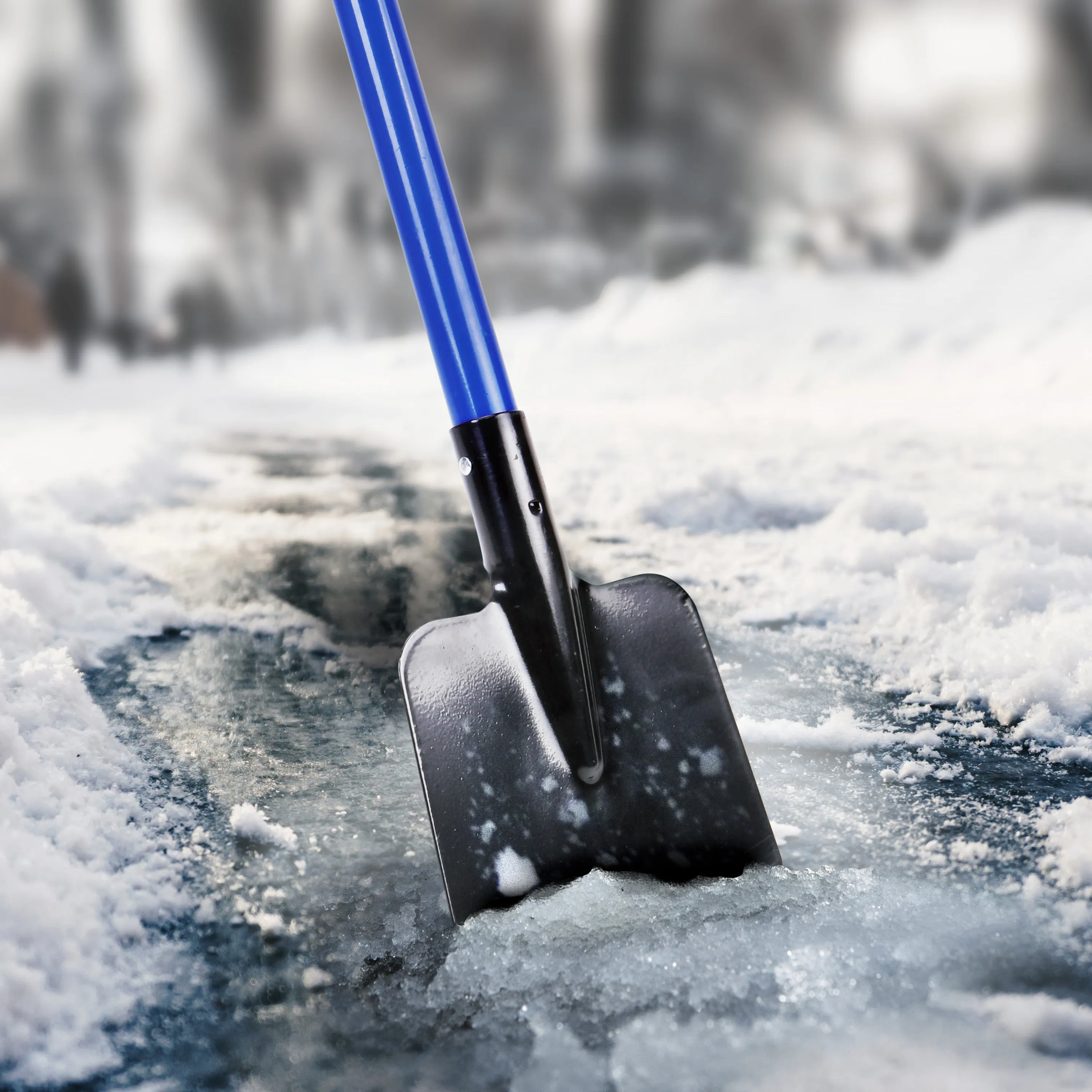 Snow Joe SJEG700 Spring-Loaded Impact-Reducing Steel Ice Chopper | 7-Inch x 5.5-Inch | Shock-Absorbing Handle